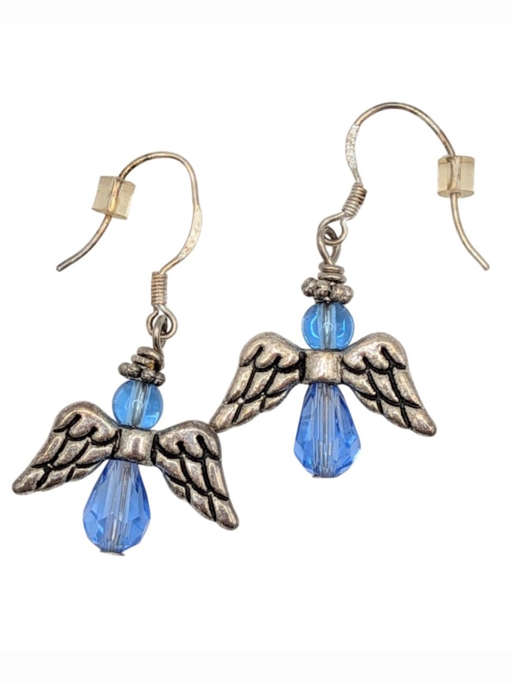 Sterling Silver Angel Wings Earrings